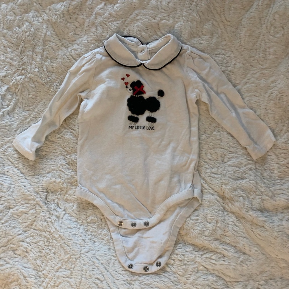 Baby GAP poodle onesie